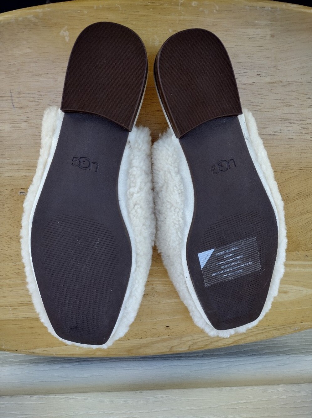 UGG Women's Natural Cream Janaya Cozy Mule Slip On Slippers Size 10 NWOB - Picture 3 of 6